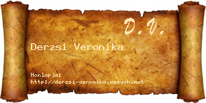 Derzsi Veronika névjegykártya